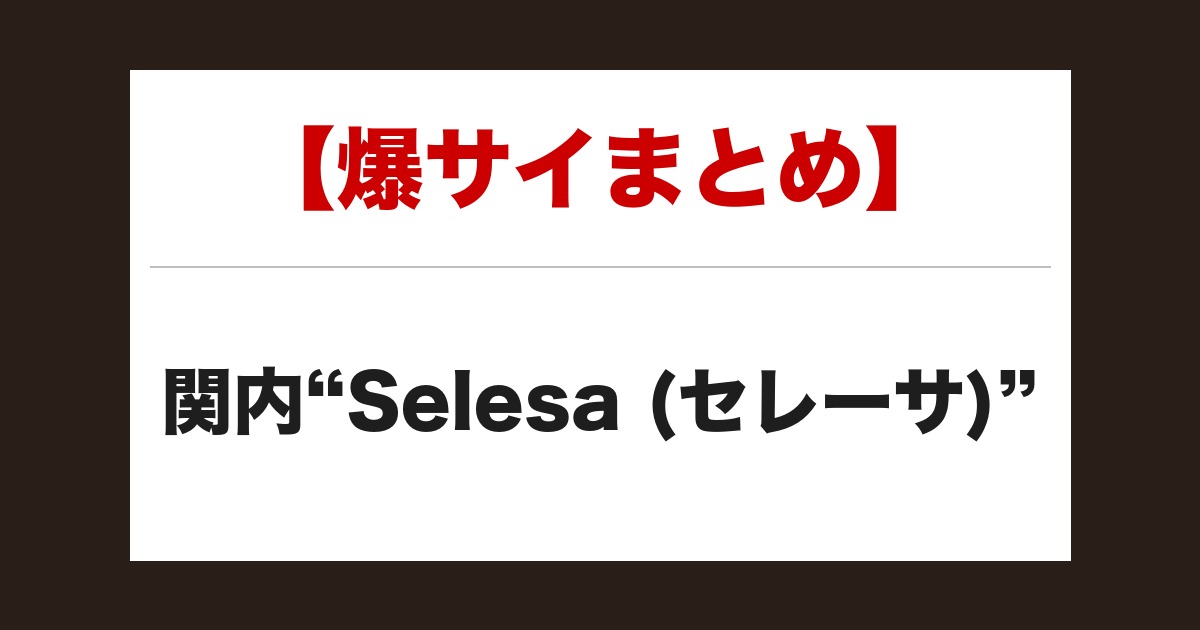 【事故・過激口コミ】 関内”Selesa (セレーサ)”口コミまとめ|3名の体験談あり